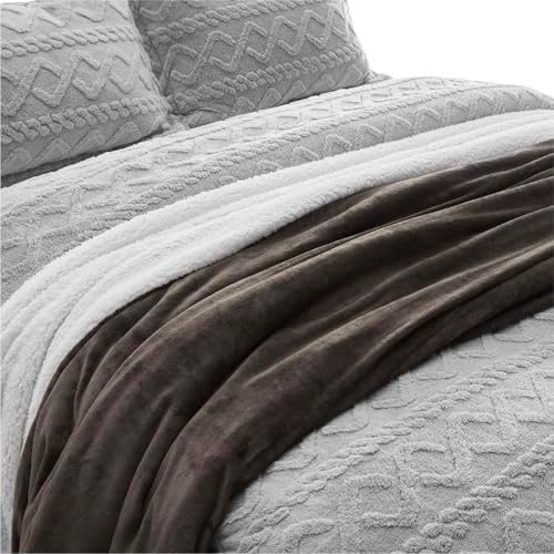 Bedsure GentleSoft Sherpa Fleece Twin Size Blanket for Couch, Non-Heated, Thick and Warm Throw for Women and Men, Soft Fuzzy Plush Twin Blanket for Winter, Brown, 60x80 Inches - Image 5