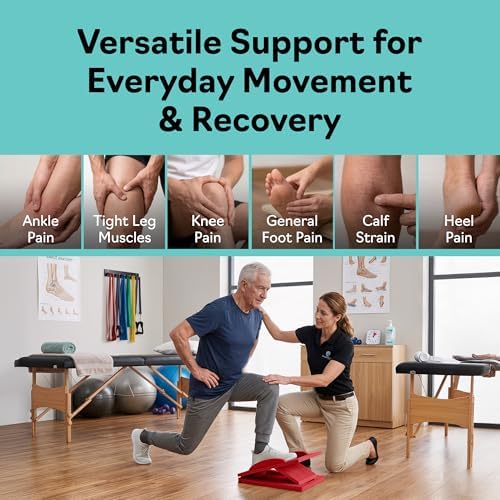 Slant Boards for Exercise, Wooden Slant Board, Calf Stretch Board with 7 Incline Angles, Velour Board, Balance Board & Calf Stretcher, Portable Incline Board for Physical Therapy, Ankle Mobility, Heel & Knees - Image 5
