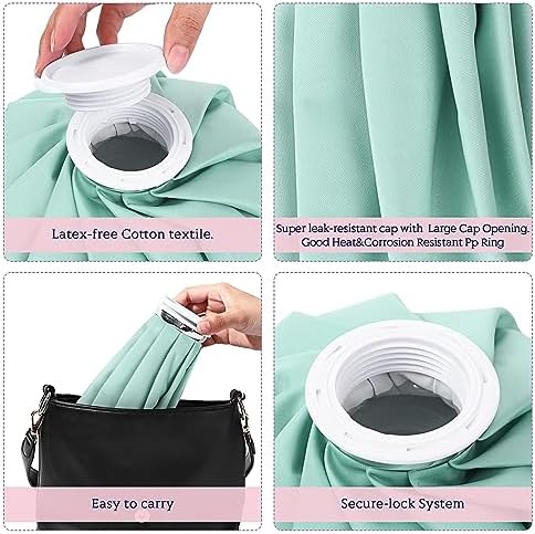 Shihanee 3 Pcs Ice Bags for Injuries Reuse, Multicolor, Solid Style - Image 3
