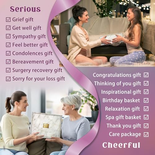 AHAGIFTREE Gift Baskets for Women,11PC Birthday Gifts,Think of You,Thankyou,self Care,Care Package,Relaxation,new Beginnings Gifts for Women,Friend,mom,Sister - Image 2
