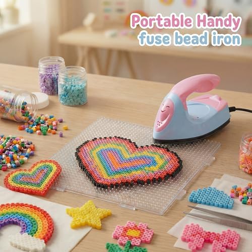 Honoson Mini Craft Iron with Charging Base Tiny,Light Pink, Light Blue - Image 6