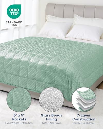 Kivik 20lbs Weighted Blanket for Adults, 60"x80" Queen Size Heavy Blankets - Image 4