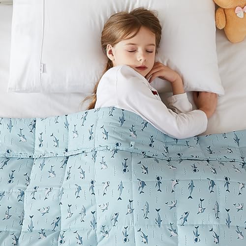 L'AGRATY Weighted Blanket - 36"x48" 3lbs Microfiber Material with Glass Beads Small Blanket for All-Season Summer Fall Winter Soft Thick by LAGRATY