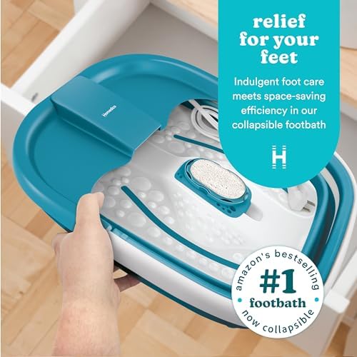 Homedics Smart Space Collapsible Foot Spa, Heat-Maintaining - Image 2