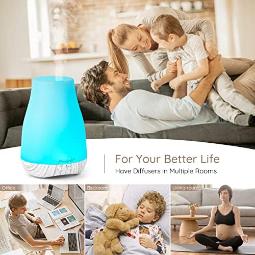 Homeweeks Essential Oil Diffuser for Room 100 ML 1 Pack - Image 2