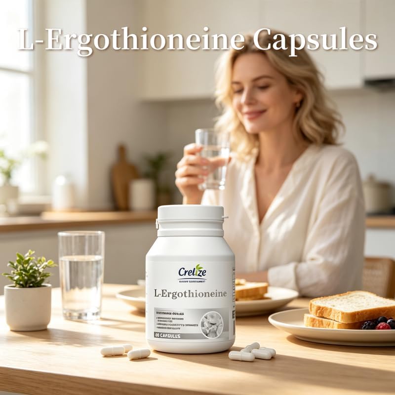 L-Ergothioneine Supplement – Advanced Antioxidant Support Capsules for Cellular Health, Healthy Aging & Daily Wellness – Ergothioneine for Women & Men - Image 2