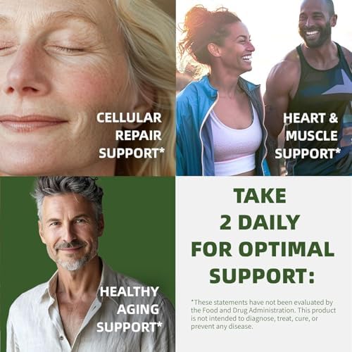 NAD+ Supplement with, Nicotinamide Riboside & Resveratrol 900mg – Anti-Aging Support for Women & Men, NMN Alternative, Vegan Non-GMO - 100 Capsules, 2 Pack - Image 6
