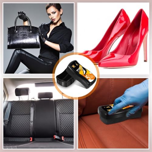 Loopeer 12Pcs Shoe Shine Sponge, Instant Leather Care - Image 7