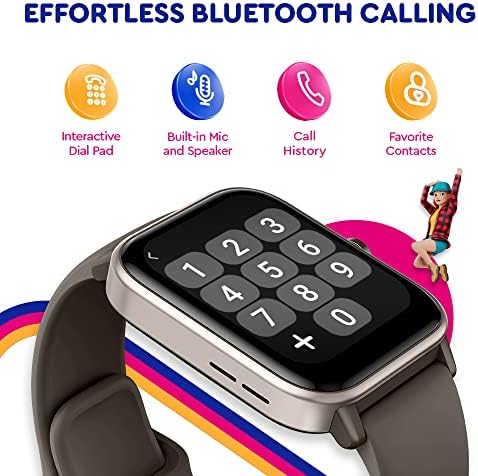 Ignite VeryFit Smart Watch for Men Women Fitness Tracker Watch (Brown) - Image 3
