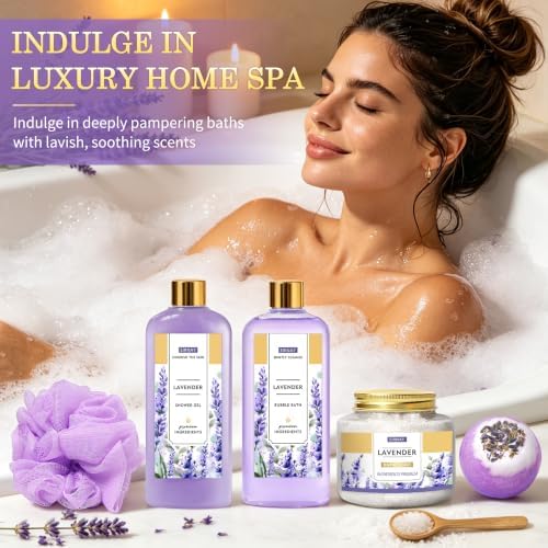 Spa Gifts for Women Birthday Gift Baskets Bath Set for Women Self Care Kit - Image 3