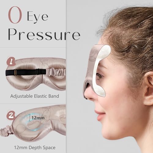 ZIMASILK Adjustable 3D 22 Momme 100% Mulberry Silk Sleep Mask - Image 4
