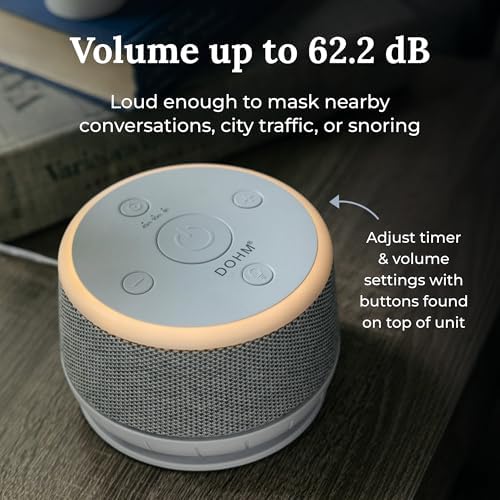 Yogasleep Dohm Nova White Noise Sound Machine, Better Sleep for Babies & Adults. Includes Night Light, 10 Fan Speeds & Calming Pink Noise for Louder Noise Masking. Noise Canceling for Office Privacy. - Image 3