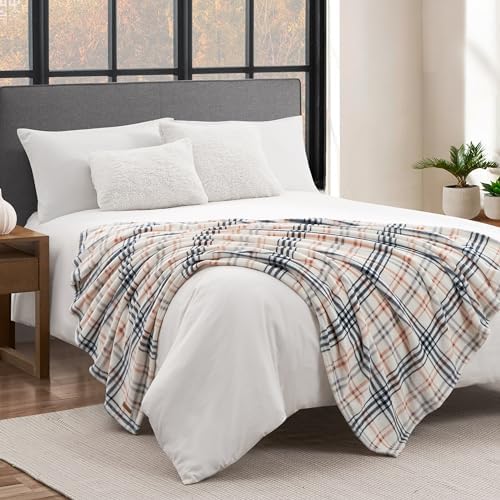 Lucky Brand Camper Plaid Beige 50"x70" Cozy Plush Blanket - Premium Microfiber Throw for Luxurious Comfort and Style - Image 5