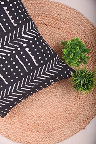 Trade Star Decorative Cushion Cover Mudcloth Pillow Case 100% Cotton Throw Pillow Cover Farmhouse Couch Bed Decor Authentic Cooling Body Pillow Cover for Sofa 14x36 Inches - Image 2