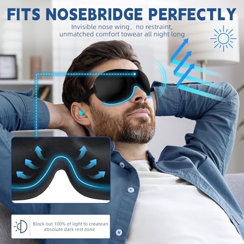4-Pack Eye Masks for Sleep with Adjustable Strap Comfortable Sleep Masks for Women and Man Night Sleep, Travel, Nap Red - Image 3