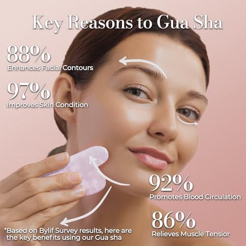 Gua Sha Facial Tools - Natural Jade Stone Guasha Tool for Face & Body,Massage Stick for Jawline Sculpting, Puffiness Reducing, Skin Care Gift, Anti-Aging Beauty Tool - Image 5