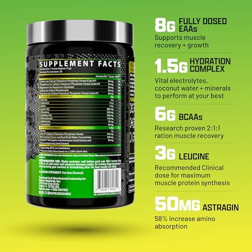 Nutrex Research EAA Hydration | EAAs + BCAA Powder | Muscle Recovery, Strength, Muscle Building, Endurance | 8G Essential Amino Acids + Electrolytes | (Packaging My Vary) 30 Servings (Lemon Lime) - Image 2
