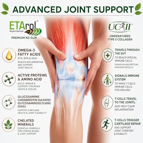 Bricker Labs Omega Cyclo Mussel Plus UC-II® | ETArol® New Zealand Green-Lipped Mussel with UC-II® Undenatured Type II Collagen | Joint Comfort, Mobility & Healthy Inflammatory Response | 90 Capsules - Image 5