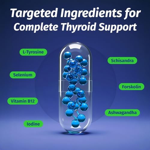 1 Body Thyroid Support Supplement, 90-Day Supply, 3 Pack with B12, Iodine, Zinc, Selenium, Ashwagandha, Vegetarian Formula - Image 4