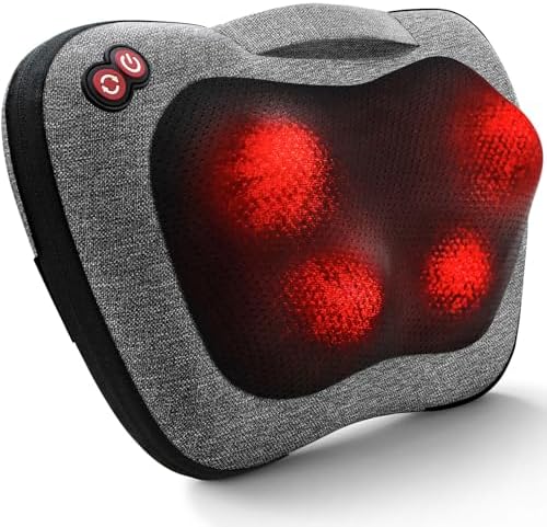 VIKTOR JURGEN Shiatsu Back Massager with Heat, Deep Tissue for Pain Relief by VIKTORJURGEN
