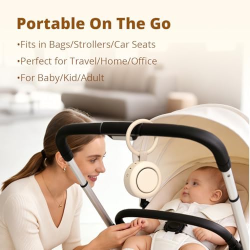 Sound Machine Portable White Noise Machine Baby Shushing Sleep Machine with 30 Soothing Sounds for Baby Kids Adults Pets 4 Timers Memory Function Brown Pink Noise Machine for Home Travel Office - Image 5
