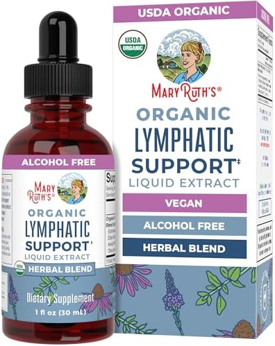 MARYRUTH'S Organic Lymphatic Support Liquid Drops, Herbal Blend, Non-GMO by MaryRuthOrganics