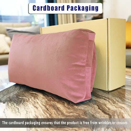 Velvet Recliner Head Pillow with Non-Slip Base - Adjustable Neck Support for Pain Relief in Home, Office and Travel (Pink) - Image 2