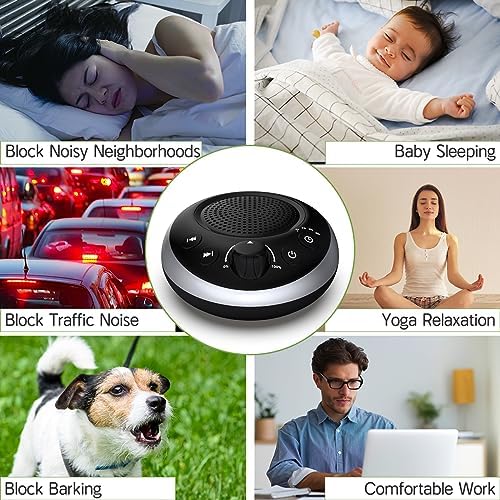 Sound Machine Loud White Noise Machine Nonstop Brown Noise Sleep Machine 30 Soothing Sounds for Baby Kids Adults Pink Noise Sounds Machine 36-Level Vol 4 Timer Memory Function for Home Travel Office - Image 6