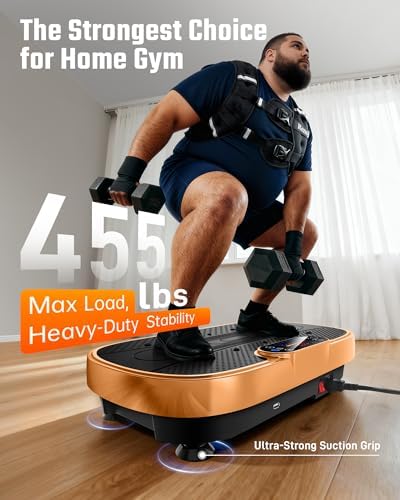 Renoj 3D Vibration Plate Exercise Machine, 200W Motor, 455lbs Capacity - Image 2