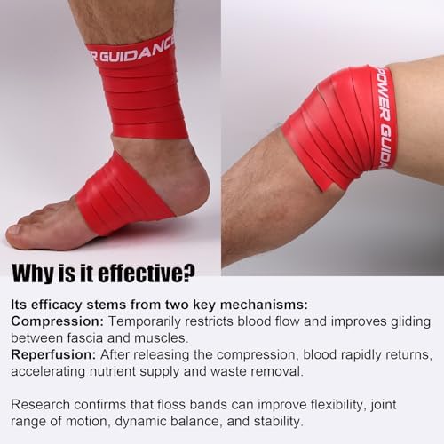 POWER GUIDANCE Muscle Floss Bands - Compression Bands - Mobility & Recovery Bands - for Improving Movement, Increasing Circulation & Reducing Soreness - Image 6