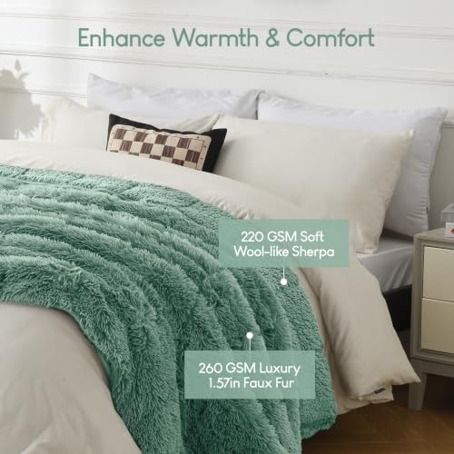 Cottonblue Weighted Blanket 15lbs for Adults Twin Size 48x72in Soft Sherpa - Image 3