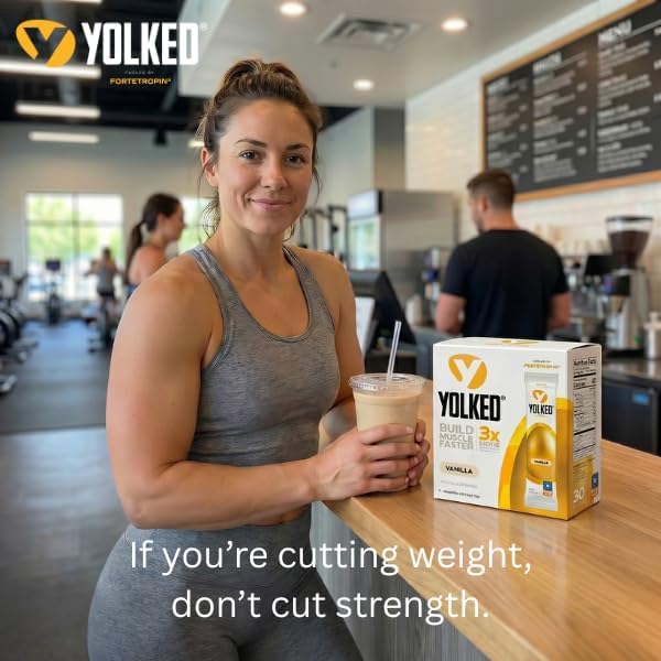 YOLKED Muscle Building Supplement Powder - NSF Certified - 30 Servings - Image 3