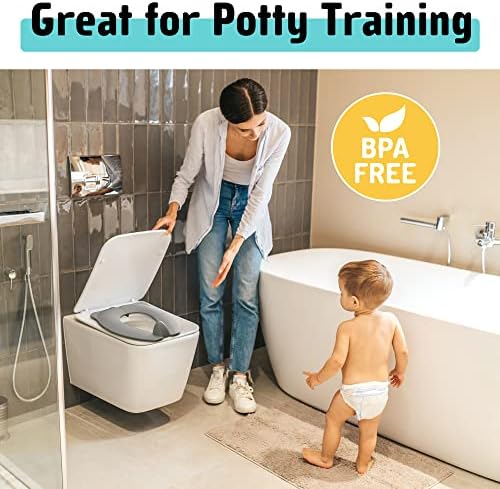 Maliton Foldable Travel Potty Training Seat for Toddlers with Splash Guard - Image 4