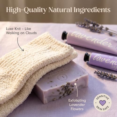 Unboxme Spa Gift Basket for Women - Lavender Self Care Gifts with Candle & Bath Bombs - Relaxation Care Package for Birthday, Get Well Soon, Christmas, Valentine's Day - Image 6