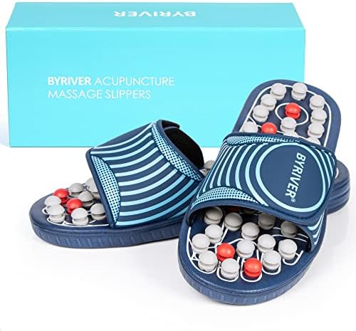 BYRIVER Spring Acupuncture Massage Slippers Deep Tissue Foot Massager, Neuropathy Arthritis Plantar Fasciitis Relief Massage Ball (05XL) - Image 2
