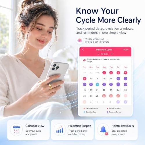 Smart Ring Fitness Tracker for Men & Women with Sleep, Heart Rate & SpO2 - Image 7