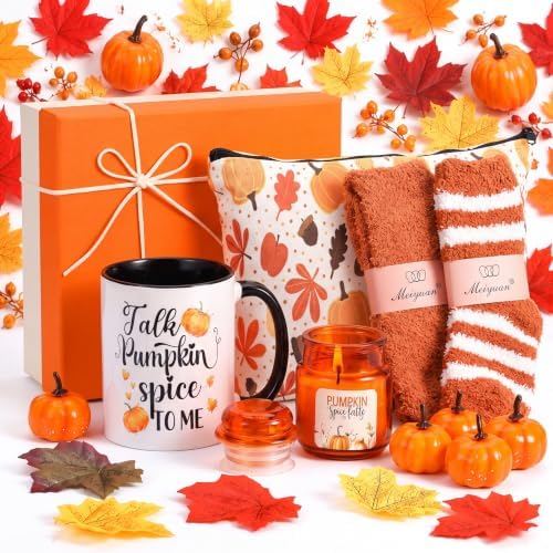 10 Pcs Fall Gifts Basket for Women Get Well Birthday Gifts by Yetene