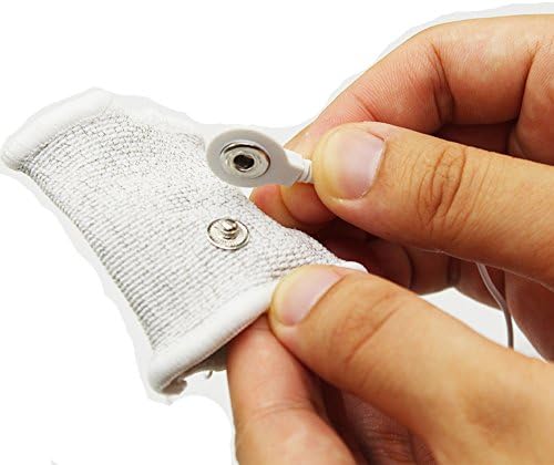 E-stim Adjustable Fabric Silver Thread Conductive Loop Accessories for Tens Stim Finger Massager Accessories - Image 5