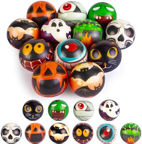 LovesTown 12 PCS Halloween Stress Balls, Halloween Sensory Fidget Toys by Lovestown