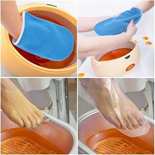 Geyoga 204 Pcs Paraffin Wax Bath Set with Cloth Gloves and Booties - Image 2