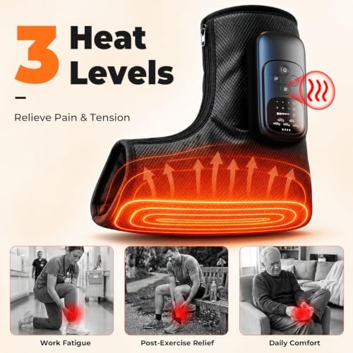 Safeel 4 in 1 Rechargeable Foot Massager, 4000mAh, Fits Up to US 11,Single - Image 5