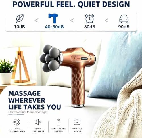 Massage Gun with Wide-Coverage Head, Comfortable Massage for Home & Travel - Image 6