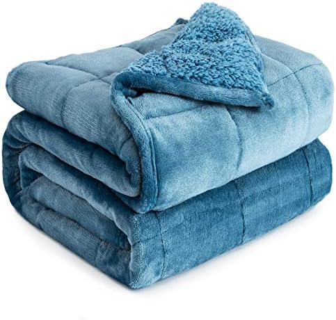 Cottonblue Weighted Blanket 15lbs for Adults Queen Size 60x80in Soft Fleece by Cottonblue