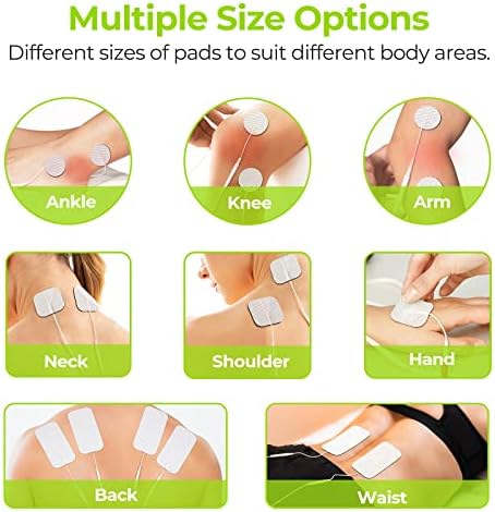 AUVON TENS Unit Replacement Pads Combination Set, Latex-Free, 20 Pcs - Image 6