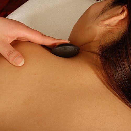 Master Massage Contour Shape Malteser Balsalt Stone for Hot Stone Massage 10 Piece Pack, 1count- Black Lava Hot Stones in Unique Dish - Image 5