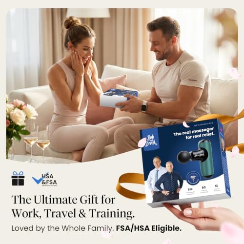 BOB AND BRAD Q2 Mini Massage Gun, Pocket-Sized Deep Tissue Massager Gun, Portable Percussion Muscle Massager Gun, Ultra Small & Quiet Muscle Massage Gun with Carry Case - Image 6