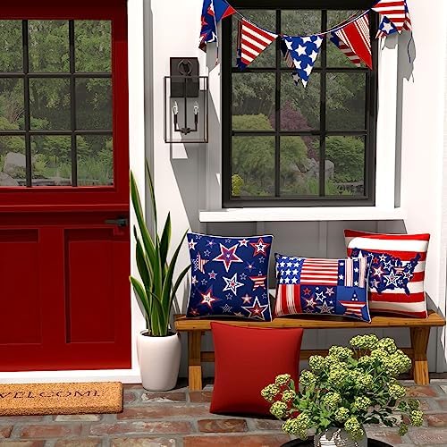 Pillow Perfect Pompeii Solid Indoor/Outdoor Throw Pillow Plush Fill, Weather and Fade Resistant, Throw - 18.5" x 18.5", Red, 2 Count - Image 6