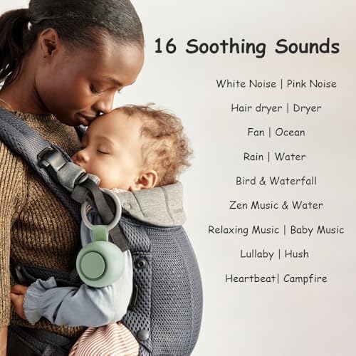 Portable Baby Sound Machine & Essentials for Babies & Kids - Mint - Image 2