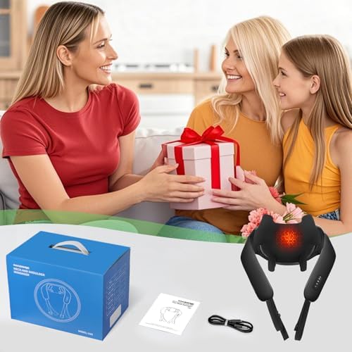 MASGRE Shiatsu Neck and Shoulder Massager, Cordless Back Massager with Heat - Image 4