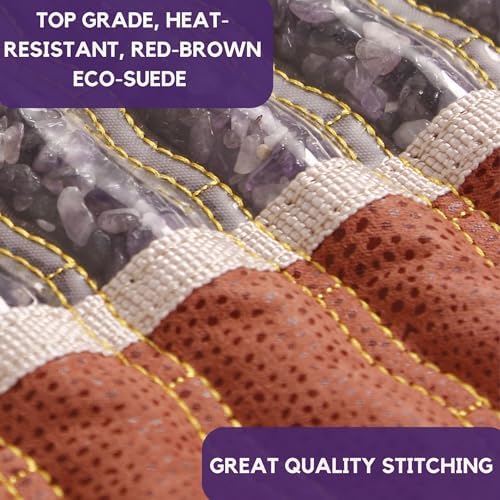 MediCrystal Far Infrared Professional Amethyst Mat 71"L x 32"W - Natural Crystals - Adjustable 86-158°F (30-70°C) FIR Heating Pad - Hot Stone Therapy - Negative Ions - Original Manufacturer - Image 4
